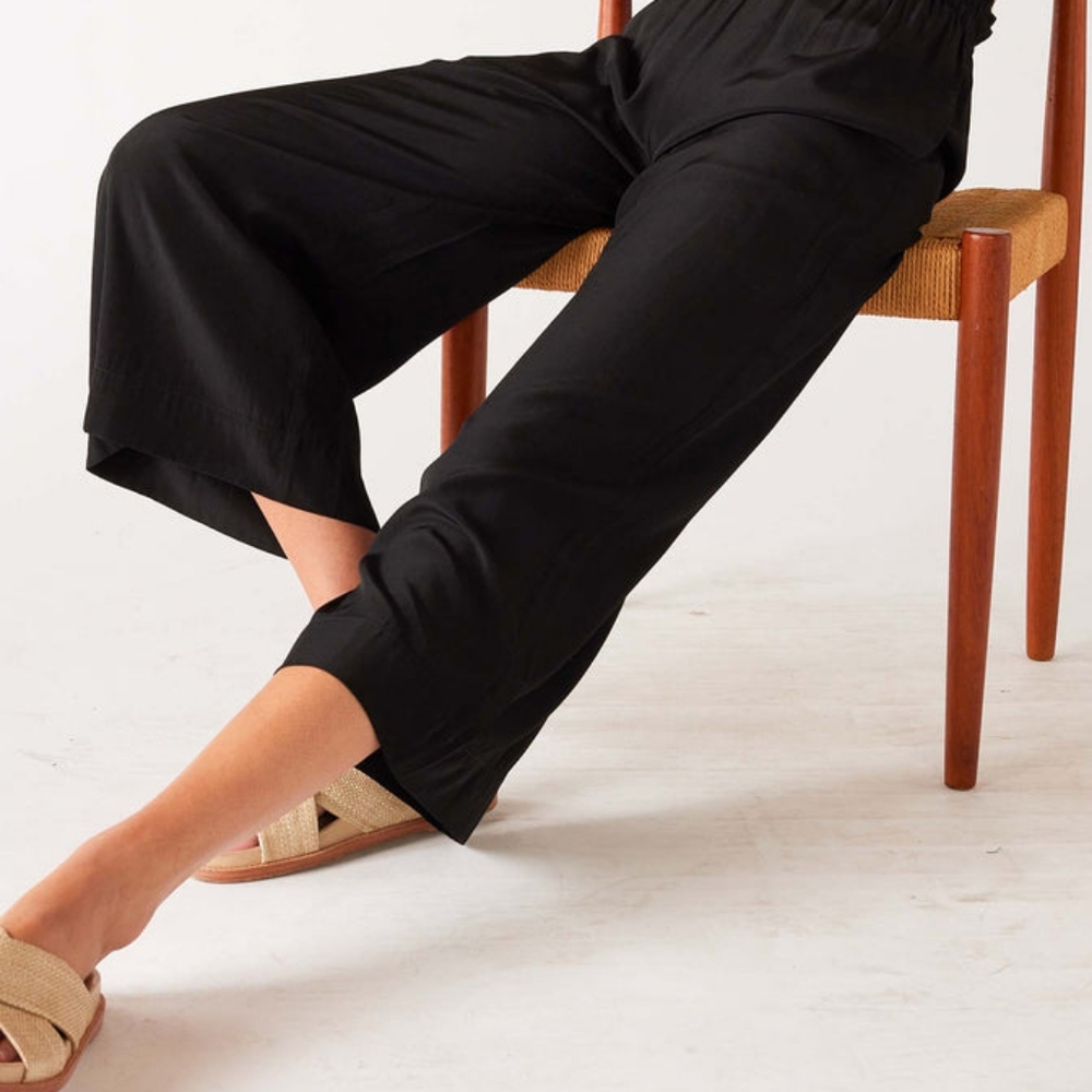 Bundle Black Pants-Cropped Wide Leg & Joggers - Picture 2 of 13
